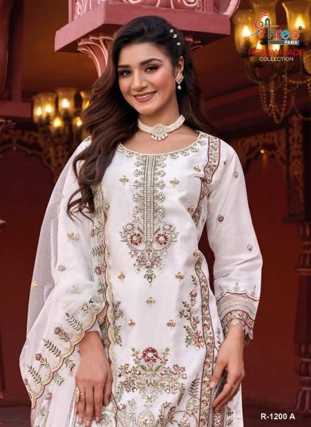 R 1200A To D By Shree Fab Organza Pakistani Readymade Suits Wholesale Price In India
 Catalog